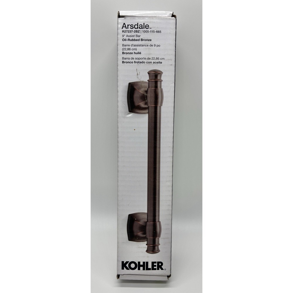 Kohler Arsdale Arsdale 9" Assist Bar R27237 -‎ 2BZ  Oil Rubbed Bronze Grab Bar